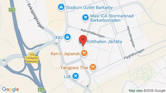 Affärslokaler att hyra i Järfälla - kort over placeringen