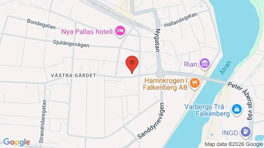Affärslokaler till försäljning i Falkenberg - kort over placeringen