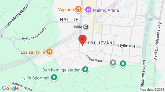 Kontorslokaler att hyra i Hyllie - kort over placeringen