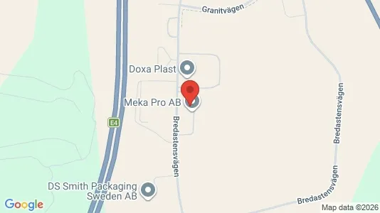 Industrilokaler att hyra i Värnamo - kort over placeringen