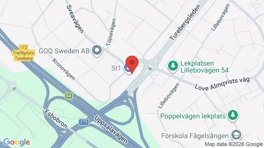 Affärslokaler till försäljning i Sollentuna - Bild från Google Street View