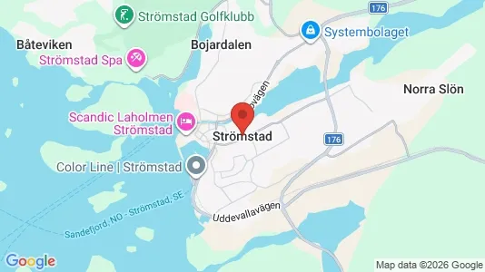 Kontorslokaler att hyra i Strömstad - Bild från Google Street View