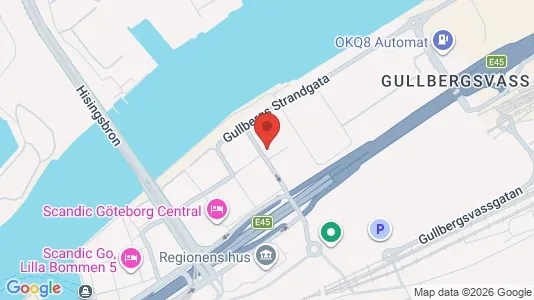 Kontorslokaler att hyra i Göteborg Centrum - kort over placeringen