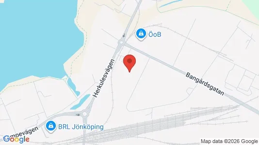 Affärslokaler att hyra i Jönköping - kort over placeringen