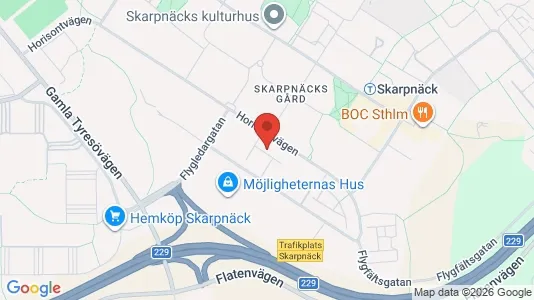 Lagerlokaler att hyra i Söderort - kort over placeringen