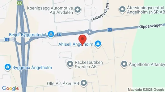Kontorslokaler att hyra i Ängelholm - Bild från Google Street View