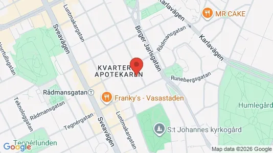 Kliniklokaler att hyra i Vasastan - kort over placeringen