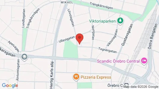 Kontorslokaler att hyra i Örebro - kort over placeringen