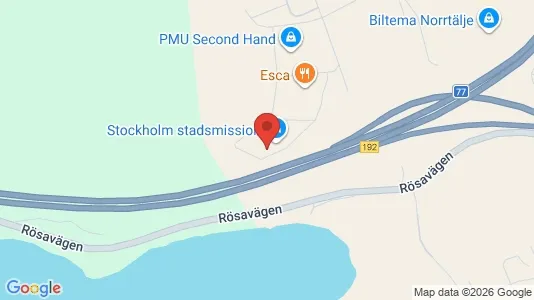 Affärslokaler att hyra i Norrtälje - kort over placeringen