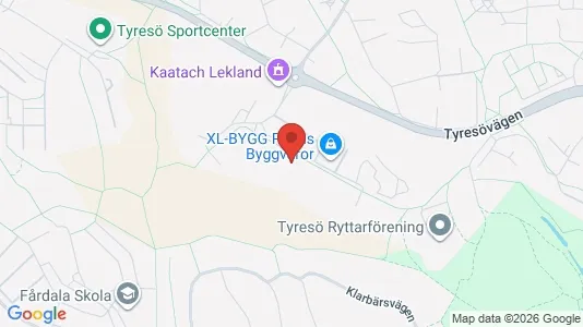 Kontorslokaler att hyra i Tyresö - kort over placeringen