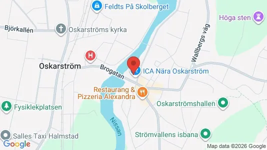 Coworking spaces att hyra i Halmstad - kort over placeringen