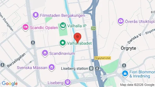 Affärslokaler att hyra i Örgryte-Härlanda - kort over placeringen
