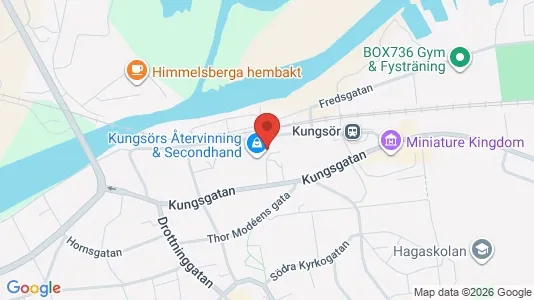 Affärslokaler till försäljning i Kungsör - kort over placeringen
