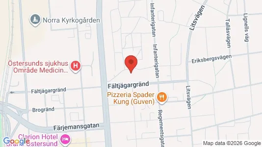 Kontorslokaler att hyra i Östersund - Bild från Google Street View