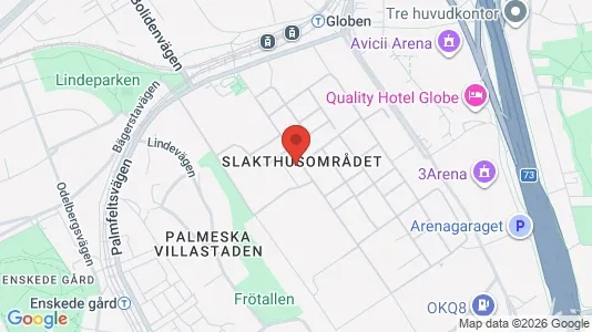 Kontorslokaler att hyra i Söderort - kort over placeringen