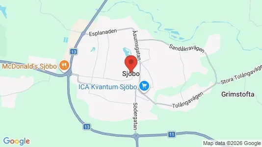 Affärslokaler att hyra i Sjöbo - Bild från Google Street View
