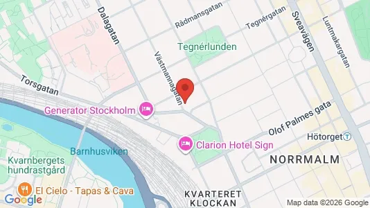 Kontorslokaler att hyra i Stockholm Innerstad - kort over placeringen