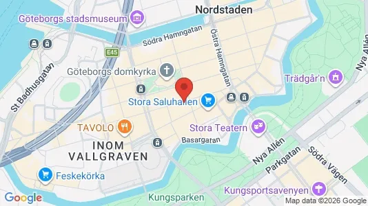 Affärslokaler att hyra i Göteborg Centrum - kort over placeringen