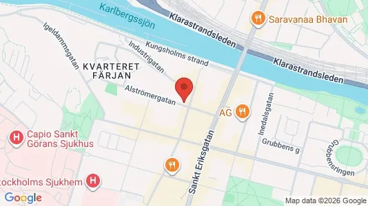 Kontorslokaler att hyra i Kungsholmen - kort over placeringen