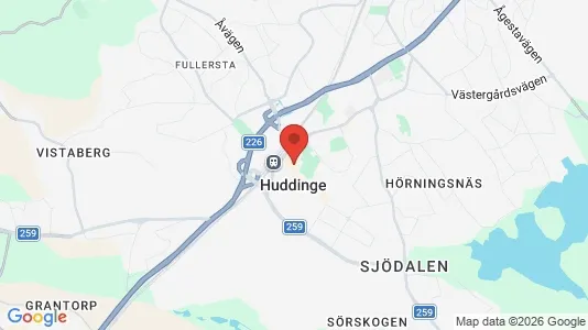 Affärslokaler att hyra i Huddinge - Bild från Google Street View