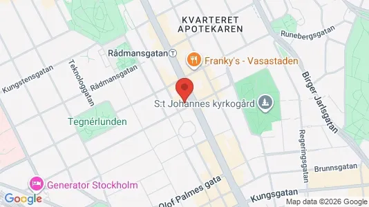 Kontorslokaler att hyra i Stockholm Innerstad - kort over placeringen