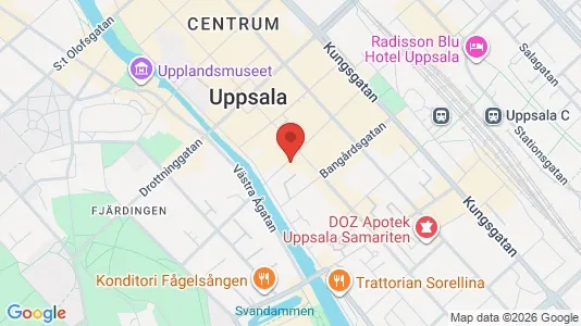 Affärslokaler att hyra i Uppsala - Bild från Google Street View