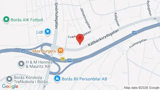 Affärslokaler att hyra i Borås - Bild från Google Street View