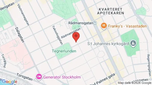 Kontorslokaler att hyra i Stockholm Innerstad - kort over placeringen
