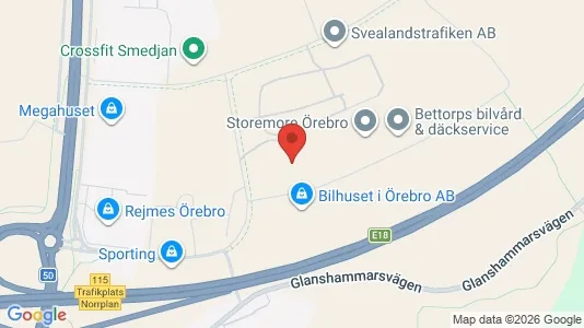Affärslokaler till försäljning i Örebro - Bild från Google Street View