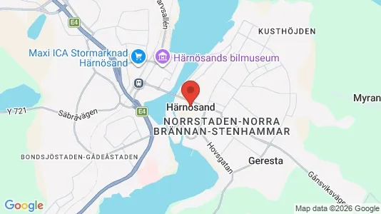 Industrilokaler att hyra i Härnösand - Bild från Google Street View