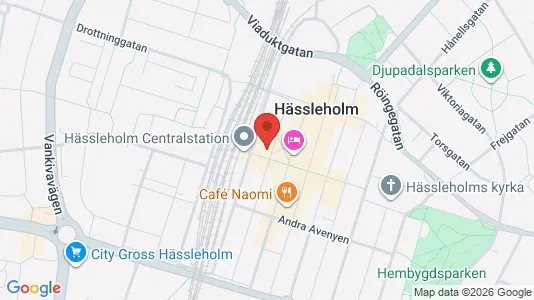 Affärslokaler att hyra i Hässleholm - kort over placeringen