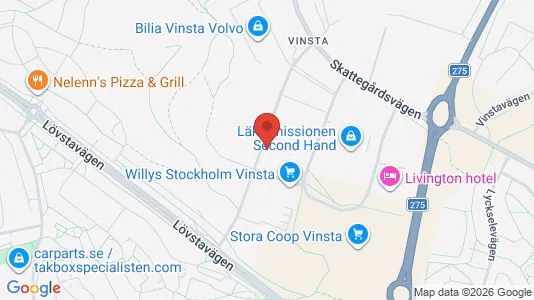 Affärslokaler att hyra i Västerort - kort over placeringen