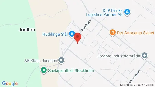 Industrilokaler att hyra i Haninge - kort over placeringen