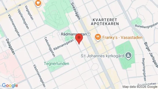 Lagerlokaler att hyra i Södermalm - kort over placeringen