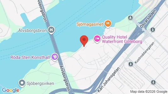Kontorslokaler att hyra i Majorna-Linné - kort over placeringen