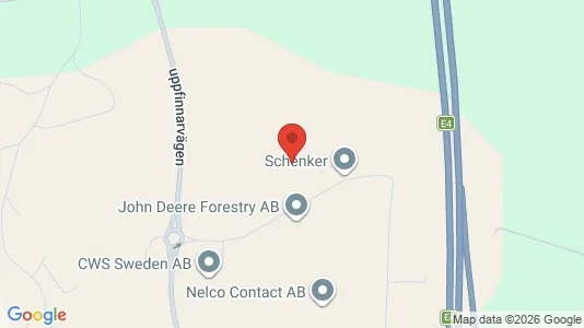 Lagerlokaler att hyra i Sigtuna - kort over placeringen