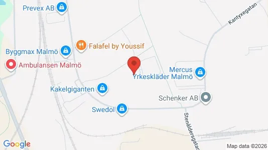 Industrilokaler att hyra i Fosie - kort over placeringen