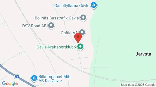 Lagerlokaler att hyra i Gävle - kort over placeringen