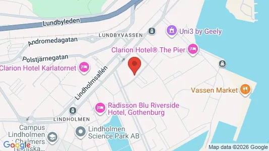 Affärslokaler att hyra i Lundby - kort over placeringen
