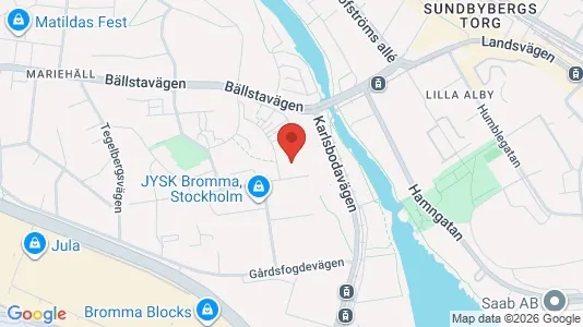 Industrilokaler att hyra i Västerort - kort over placeringen