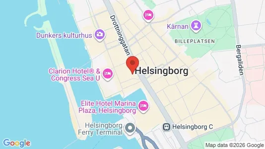 Kontorslokaler att hyra i Helsingborg - kort over placeringen