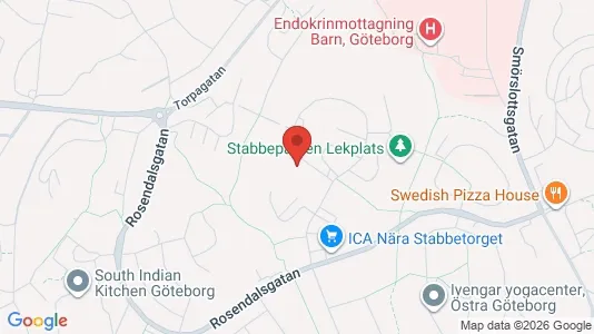 Affärslokaler att hyra i Örgryte-Härlanda - kort over placeringen