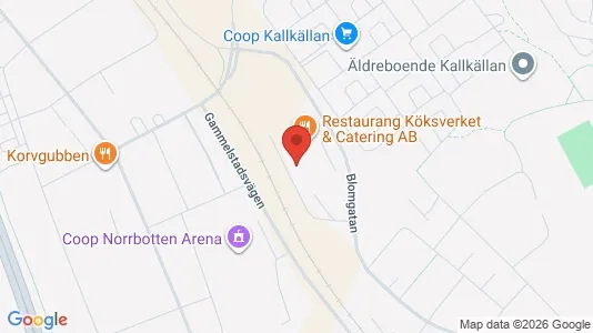 Industrilokaler att hyra i Luleå - kort over placeringen