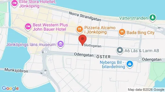 Coworking spaces att hyra i Jönköping - kort over placeringen