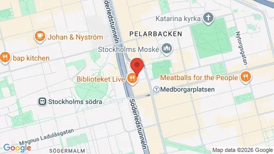 Kontorslokaler att hyra i Södermalm - kort over placeringen