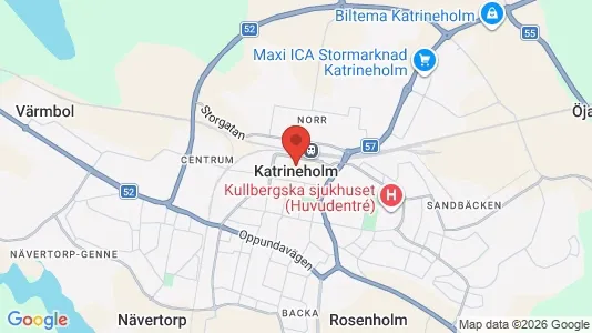 Industrilokaler till försäljning i Katrineholm - kort over placeringen
