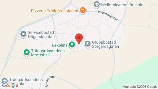 Affärslokaler att hyra i Skövde - kort over placeringen