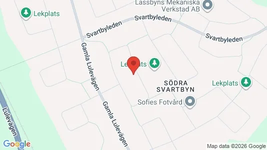Affärslokaler att hyra i Boden - kort over placeringen