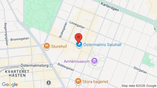 Kontorslokaler att hyra i Östermalm - kort over placeringen