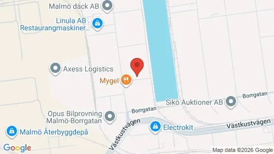 Kontorslokaler att hyra i Malmö Centrum - kort over placeringen